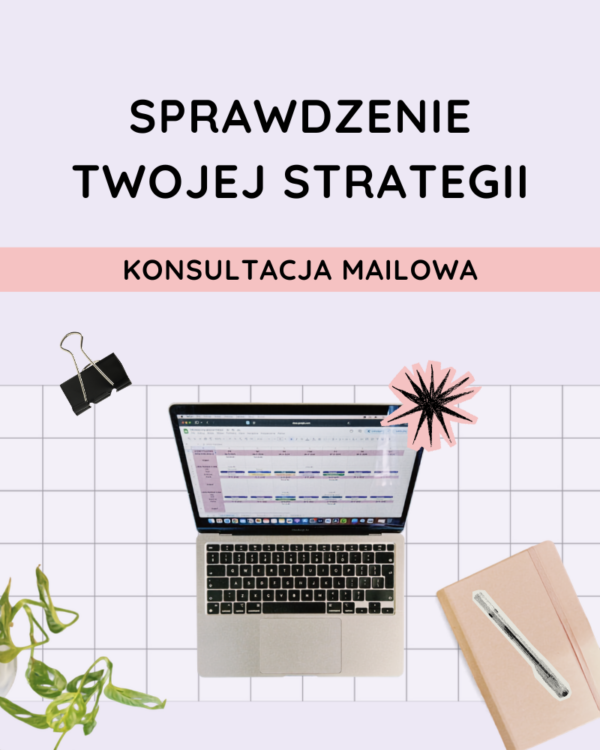 Sprawdzenie twojej strategii (konsultacja mailowa)
